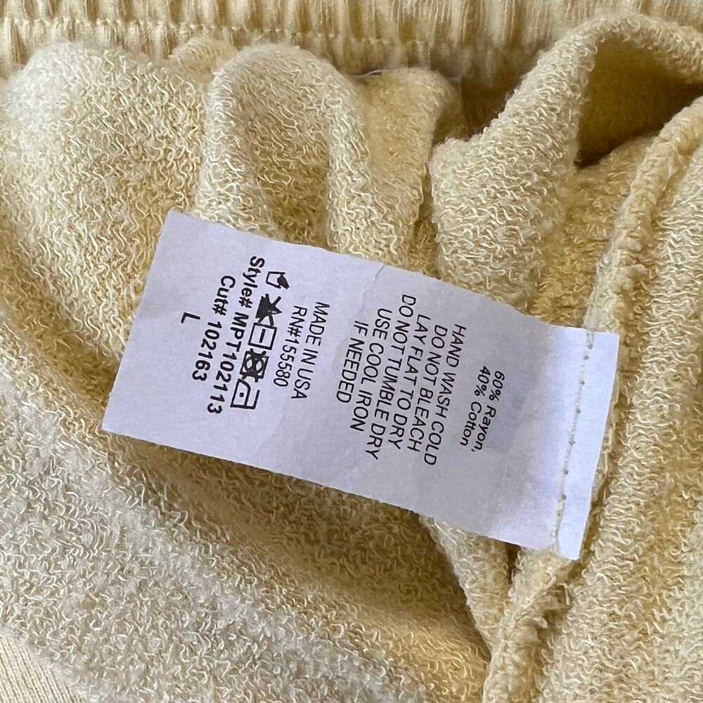 NWOT Free People Movement Freestyle Cropped Pants Mustard Yellow - Size Large - Picture 7 of 7